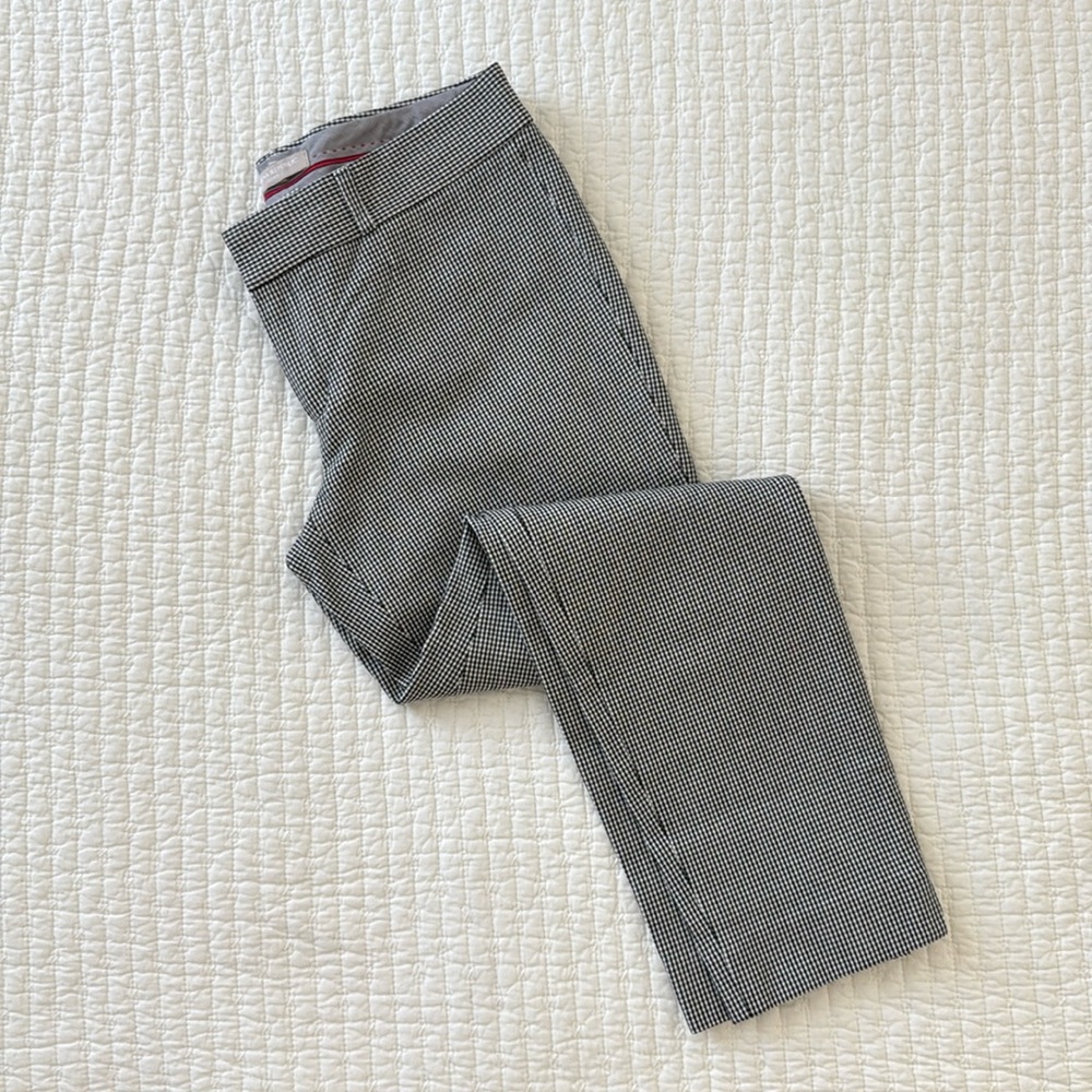 Women’s Gray Checkered Pants, Banana Republic, SLOAN fit